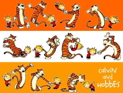 Calvin and Hobbs Rectangular Color Stickers 18