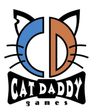 Cat Daddy Games Logo Sticker