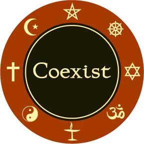 Coexist Circular Decal Sticker