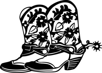 Cowgirl Boots Girl Boot Decal