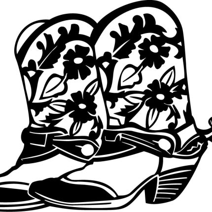 Cowgirl Boots Girl Boot Decal