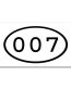 Digital Diecut Oval Decals 01