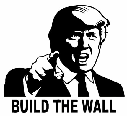 Donald-Trump-Build-the-Wall-Vinyl-Decal-Car-Truck-Sticker-Republican-Funny-Political-Decal-Decoration-Car