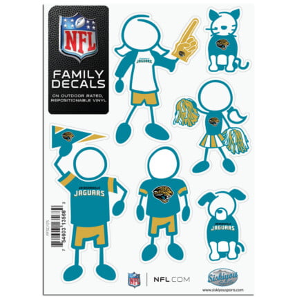 Jaguars Stick Family Decal Pack