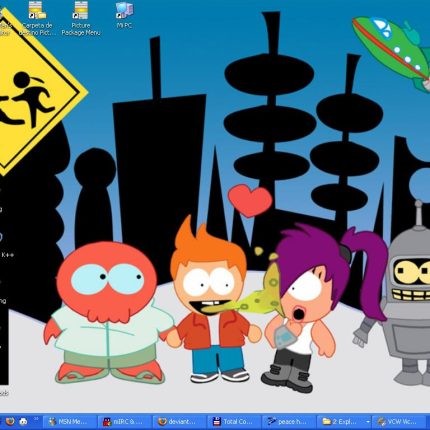 Futurama Desktop South Park Theme Decal