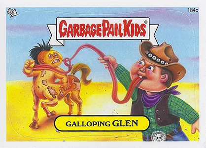 Galloping GLEN 2 Gross Sticker Funny Name Decal