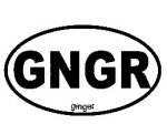 GINGER OVAL STICKER