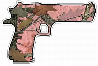 HAND GUN FILLS camo nature pink