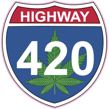 Highway-420-Weed-Road-Sign-Sticker