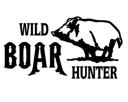hog wild boar hunter decal