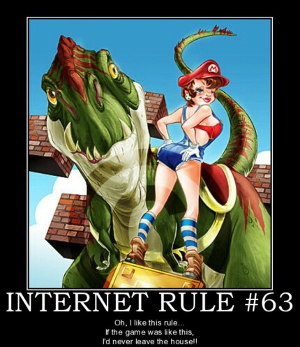 super mario bros internet rule 63