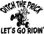 Lets Go Riding Vinyl Die Cut Decal