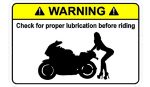 Lubrication Super Bike Sticker Pack