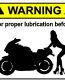 Lubrication Super Bike Sticker Pack