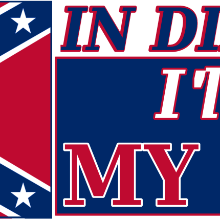 MAKE MY STAND IN DIXIELAND bumper sticker