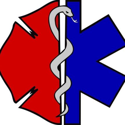 Maltese Cross Star of Life FIREFIGHTER EMT STICKER