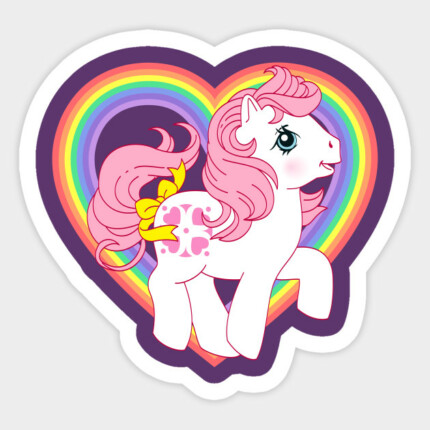 my little pony heart sticker