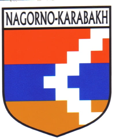 Nagorno Karabakh Flag Crest Decal Sticker