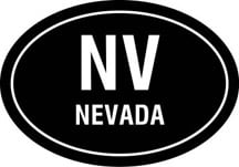 Nevada Oval Decal