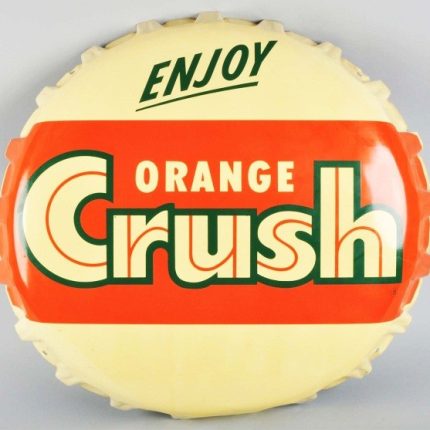 Orange Crush Bottle Cap Decal 2