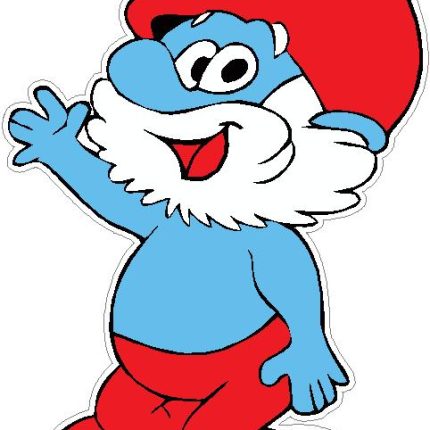 Papa Smurf Wave Decal