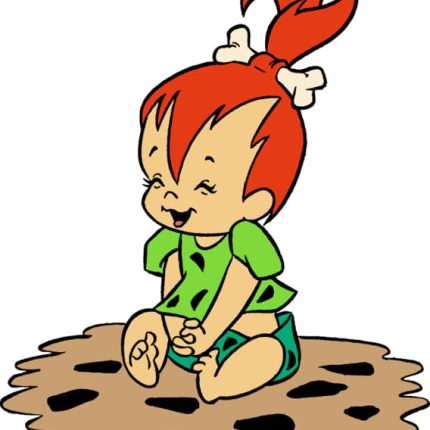 Pebbles Flintstone 5 Color Decal Sticker