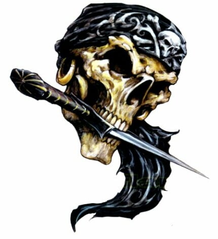 Pirate Skull Decal Sticker