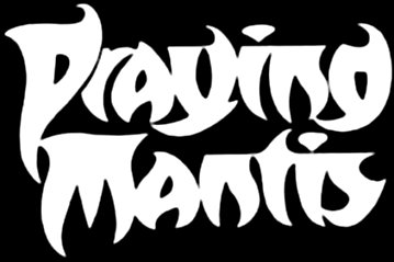 praying mantis die cut band decal