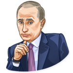 president vladimir putin political sticker 7