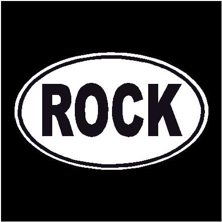 Rock Oval Decal