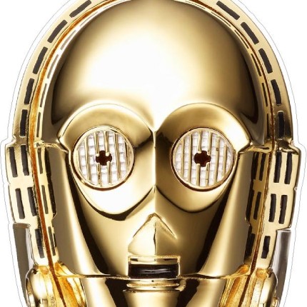 STAR WARS C3PO HEAD SHOT COLOR STICKER