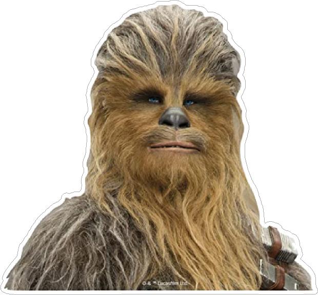 STAR WARS Chewbacca HEAD SHOT STICKER