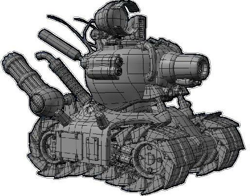 Tank Drawing Robot Sticker RIGHT