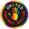 united against racism sticker