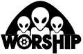 worship aliens decal