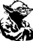 yoda sticker-star-wars-yoda-die cut decal