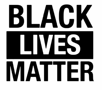 1 BLACK LIVES MATTER B&W STICKER