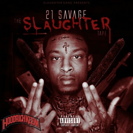 21_Savage_SLAUGHTER_RAP MUSIC ALBUM COVER STICKER 2