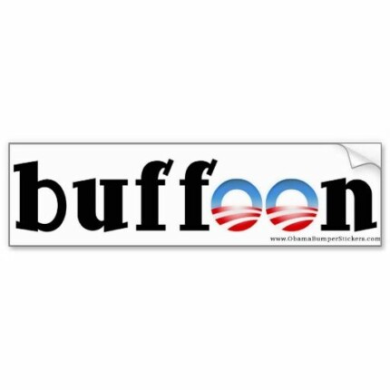 Anti Obama Bumper Sticker buffoon