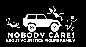 Anti Stick Family Die Cut Decal 12