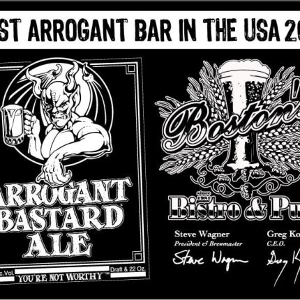 Arrogant Bastard Boston Bistro and Pub Decal