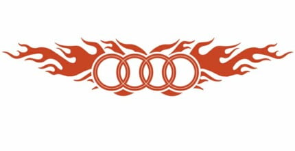 Audi Flames Back Auto Graphics