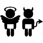 Baby Angel Evil Funny Decal