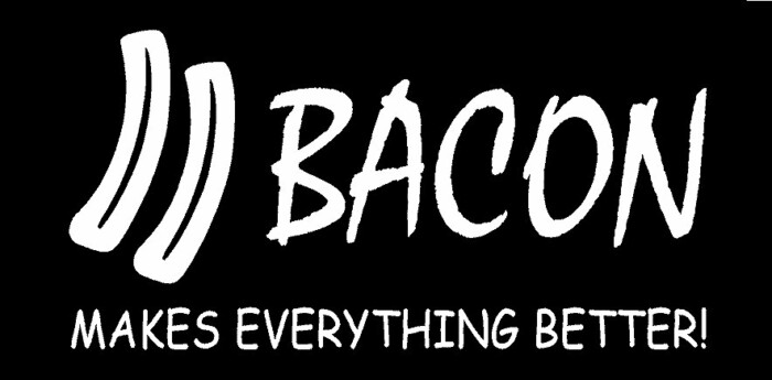Bacon Makes Everything Better funny car window wall sticker