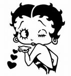 betty boop blowing kisses