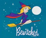 bewitched tv series logo sticker