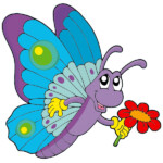 Butterfly Color Window or Wall Sticker 2