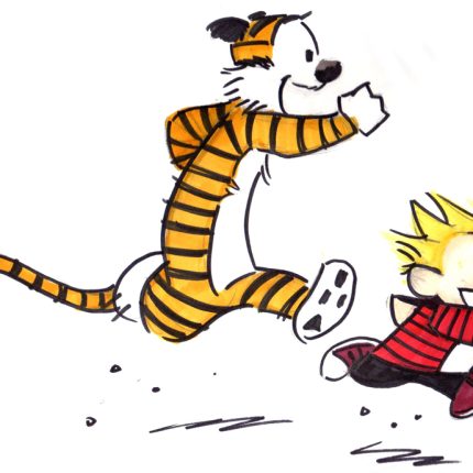 Calvin and Hobbes Color Diecut Decal 3
