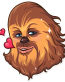 chewbacca wookiee star wars sticker 2