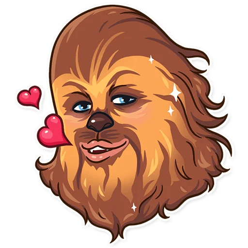 chewbacca wookiee star wars sticker 2